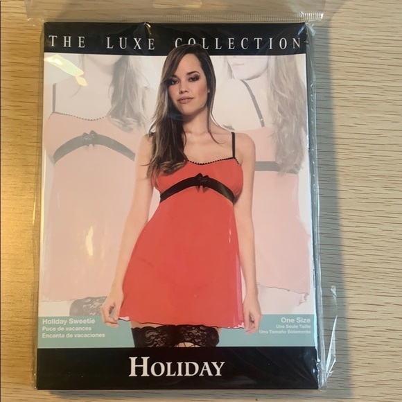 Forplay: Sweetie Mesh Babydoll Lingerie Set​ - Picture 3 of 4